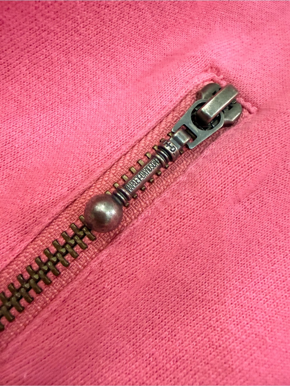 Harley-Davidson Pink Zip-Up Hoodie with Black shiny Script Logo 2XL - Picture 3 of 6